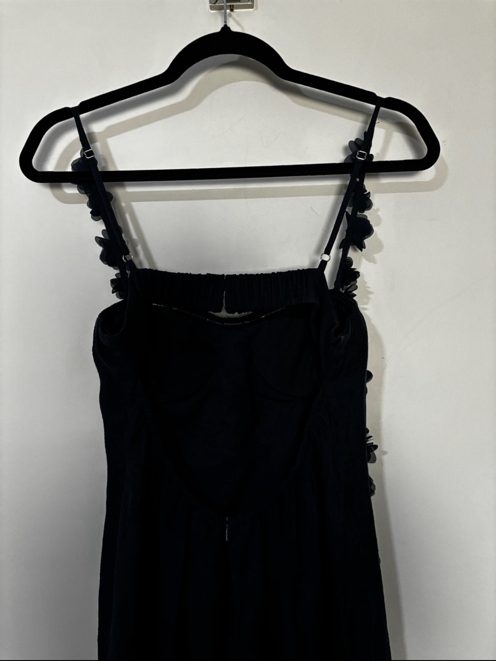 Petal & Pup Posedly Rosette Mermaid Midi Dress Navy Size Small - Picture 9 of 10